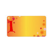 Letter I住所 シール (正面)