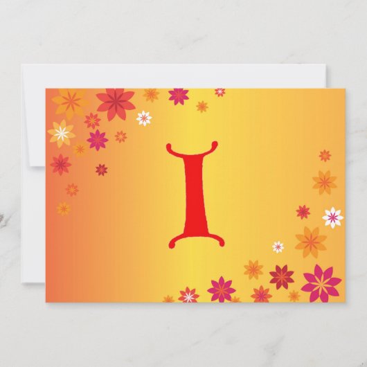 Letter I招待状 招待状 (正面)