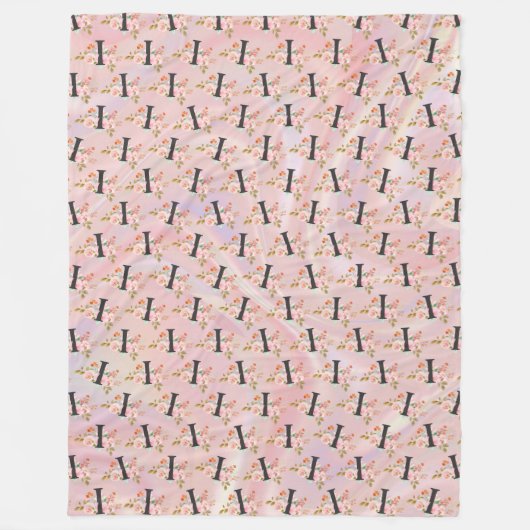 Letter I フリースブランケット (正面)