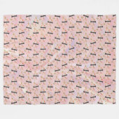 Letter I フリースブランケット (正面(横))