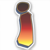 Letter i – フレイムステッカー シール (正面)