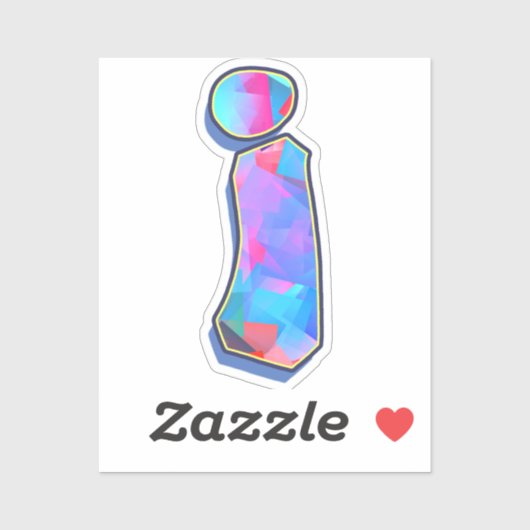 Letter i -  Color Mix シール (シート)