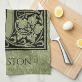 Letter jの最初の文字モノグラパーソナライズされたム キッチンタオル (四つ折り)