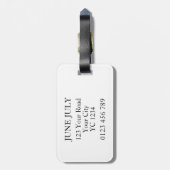 Letter Jラゲッジタグ ラゲッジタグ (裏面縦)