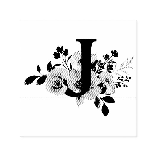 Letter J セルフインキングスタンプ (デザイン)