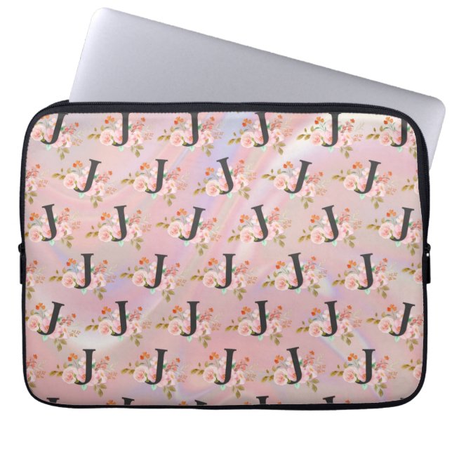 Letter J ラップトップスリーブ (正面)