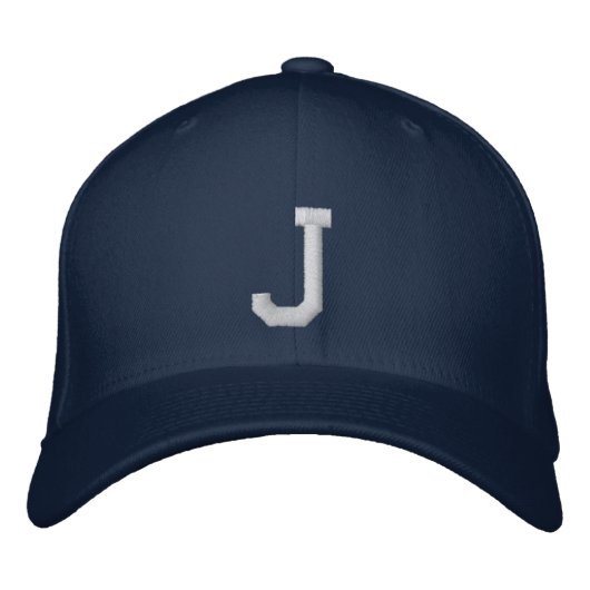 Letter J baseball cap jesus hat 刺繍入りキャップ (正面)