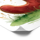 Letter J Rooster Cherry Blossom Fairy Poster Art ポスター (角)