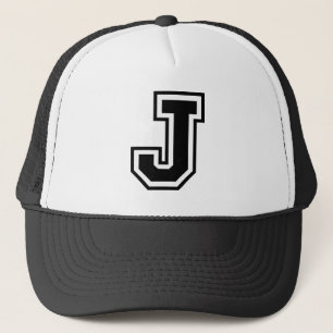 Letter "J" Trucker Hat キャップ