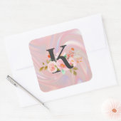 Letter K スクエアシール (封筒)