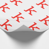 Letter k ラッピングペーパー (角)