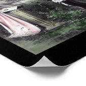 LETTER K -ヴィンテージモノグラム文字はがきアート ポスター (角)