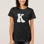 Letter K Capital Alphabet Team Groups Costume Matc Tシャツ (正面)