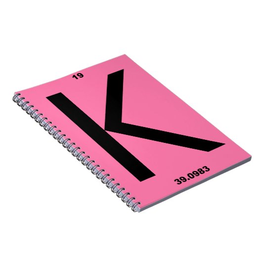 Letter K pink ノートブック (右側)