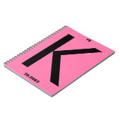Letter K pink ノートブック (左側)