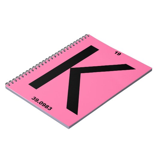 Letter K pink ノートブック (左側)