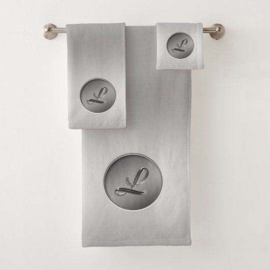 "Letter L"モノグラム バスタオルセット (インサイチュ)