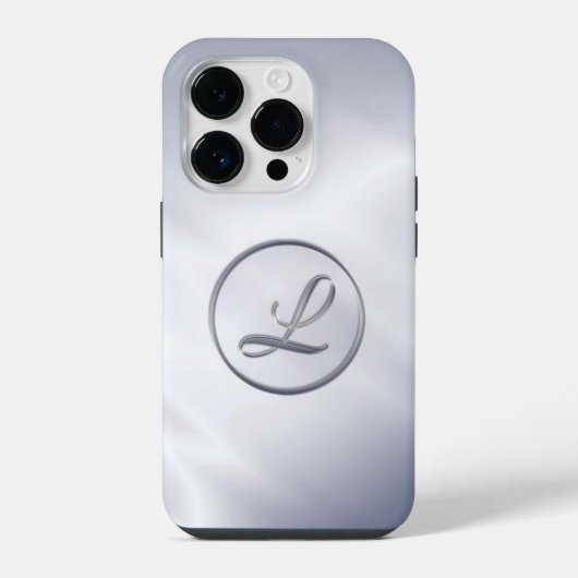 "Letter L"モノグラム iPhoneケース (裏面)