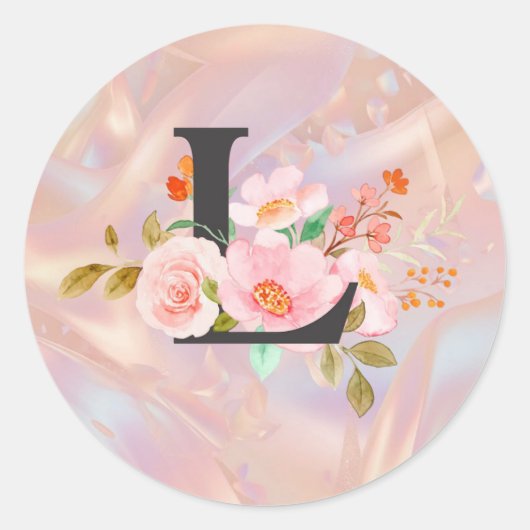Letter L ラウンドシール (正面)
