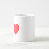 Letter L Heart - Valentine Initial Love Design コーヒーマグカップ (中央)
