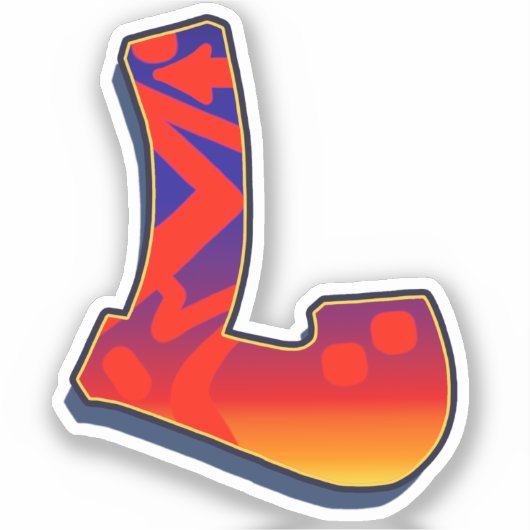 Letter L -  Night Sky シール (正面)