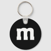 Letter M Capital Alphabet  キーホルダー (正面)