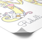 Letter M Marilynイニシャルドールのアートネーム意味 ポスター (角)