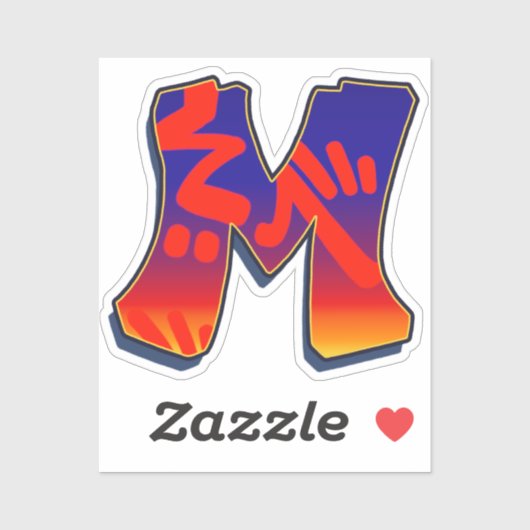Letter M -  Night Sky シール (シート)