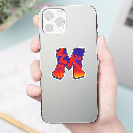 Letter M -  Night Sky シール (スマートフォン)