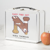 Letter Nナイトイーグル名アレルギー新学期 メタルランチボックス (インサイチュ)