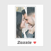 Letter N Alphabet & Photo Custom-Cut Vinyl Sticker シール (シート)