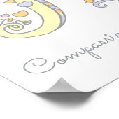 Letter N Nellieイニシャルドゥードルアート名の意味 ポスター (角)