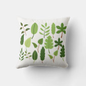 Letter Nature Green Design | Botanical Alphabet クッション (裏面)