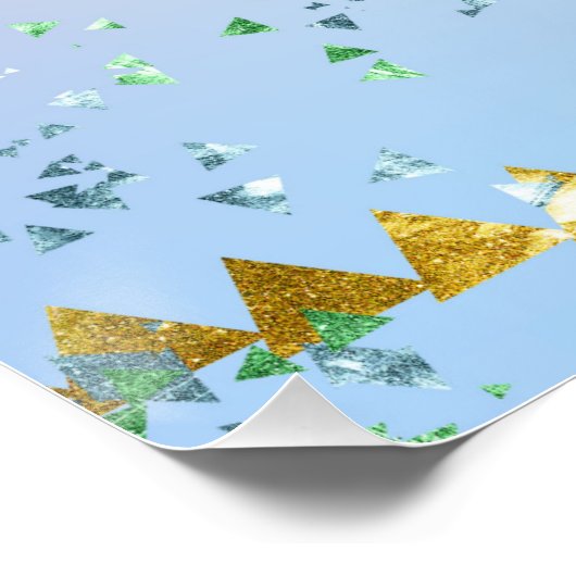 Letter Oモノグラムウォーターカラーキュートマーメイド子供部屋 ポスター (コーナー)