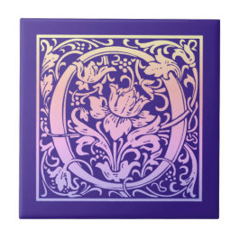 Letter Oヴィンテージカラフル最初の文字のグラデーション タイル