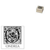 Letter Oヴィンテージ名の最初の文字 ラバースタンプ (押印)