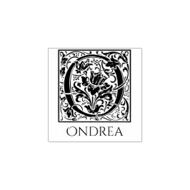 Letter Oヴィンテージ名の最初の文字 ラバースタンプ