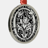 Letter O中世モノグラムヴィンテージイニシャル メタルオーナメント (右)