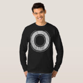 Letter O大文字アルファベットモノグラムイニシャル Tシャツ (正面フル)