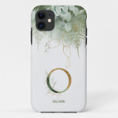 Letter O Fern & Succulent Case-Mate iPhoneケース iPhone 11 ケース (裏面)