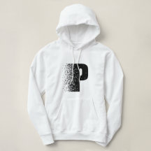Letter P Disintegration Effect パーカー | モダン