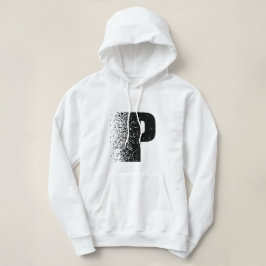 Letter P Disintegration Effect パーカー | モダン パーカ