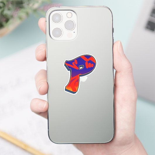 Letter P -  Night Sky シール (スマートフォン)