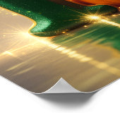 Letter P Poster with Pumpkin – Halloween Alphabet ポスター (角)