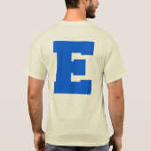 Letter Pride E Blue.png Tシャツ (裏面)