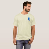 Letter Pride E Blue.png Tシャツ (正面フル)