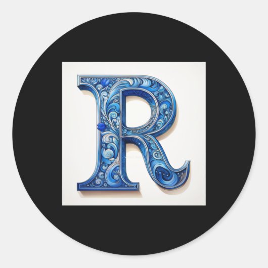 Letter R -2 – ステッカー (正面)