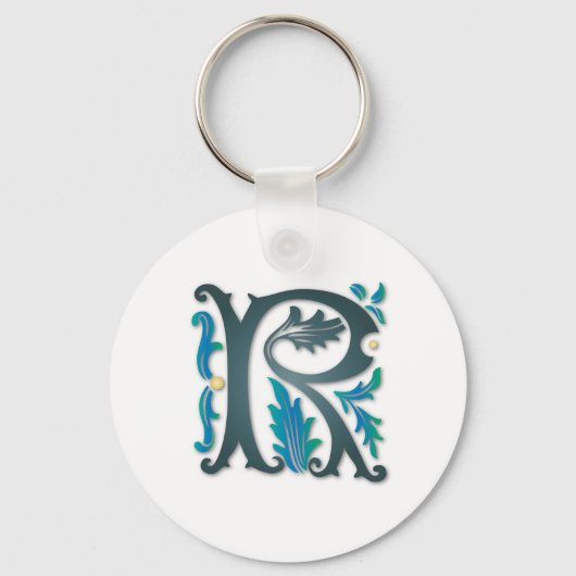Letter R Monogram キーホルダー (正面)
