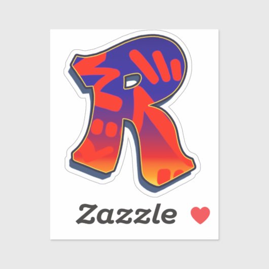 Letter R -  Night Sky シール (シート)