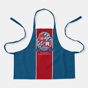 Letter R Robert名arms eagleのコートを意味する エプロン